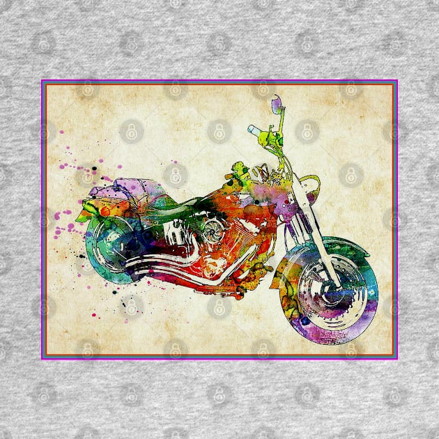 Motorcycle : Pop Art Abstract Whimsical Print by posterbobs